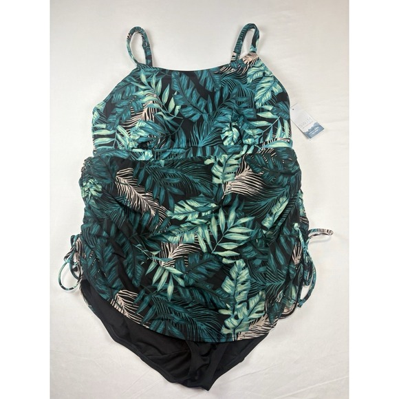 Cacique Other - NWT Swim By Cacique Lightly Lined No Wire One Piece Swim Dress Suit Size 16